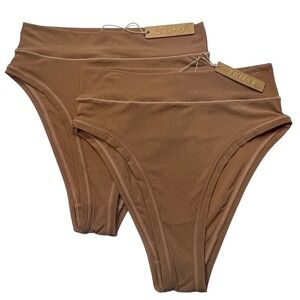 SKIMS Summer Mesh Brief Lot of 2 Sienna Small